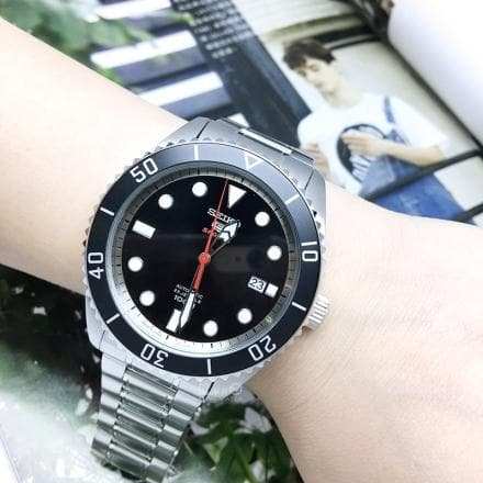 Seiko 5 Sports JAPAN Made 100M Automatic Men's Watch Black Dial SRPB91J1 - Diligence1International