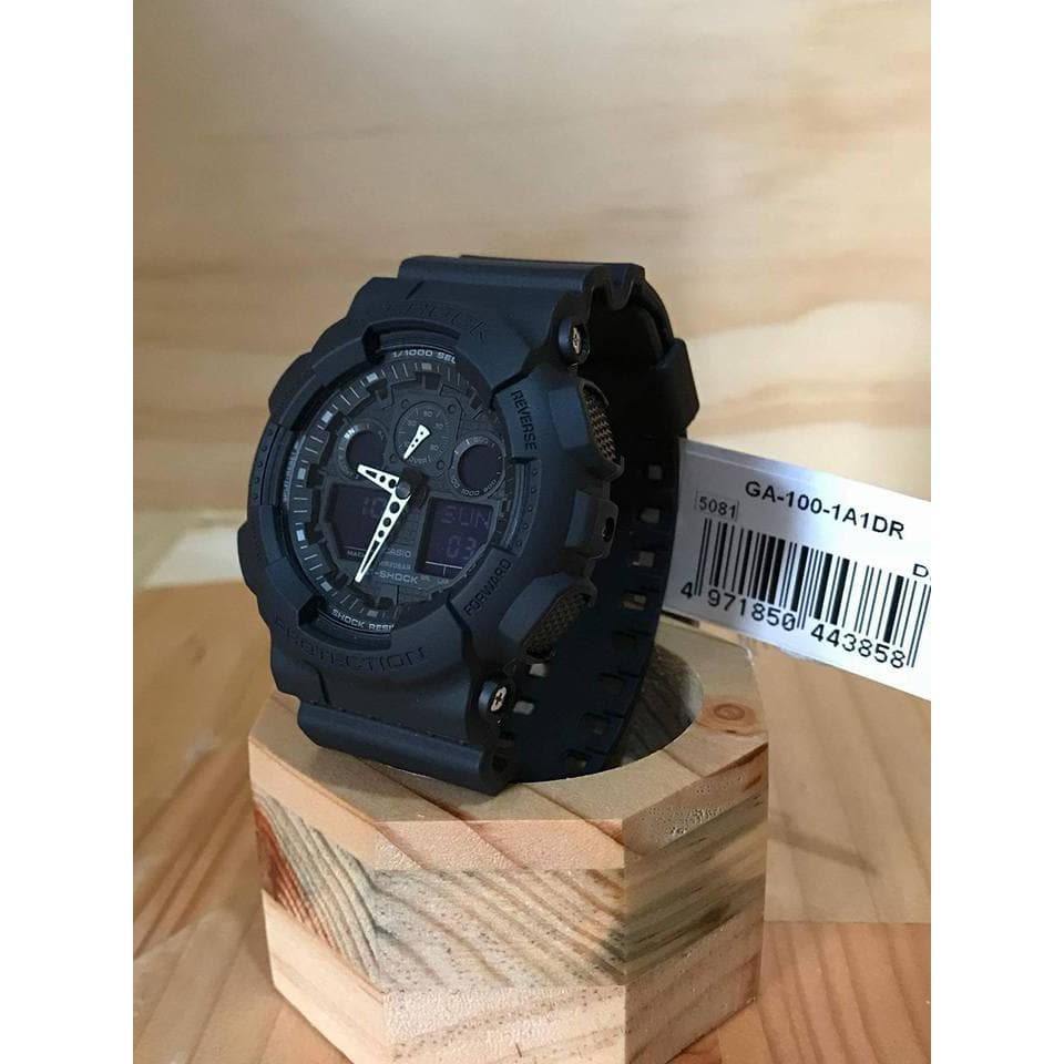 Casio G-Shock Black Stealth Series Anadigi Black Watch GA100-1A1DR - Diligence1International