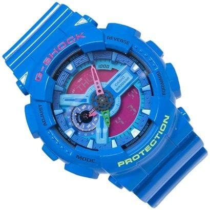 Casio G-Shock GA110 Series Analog-Digital Hyper Color Blue x Pink Dial Watch GA110HC-2ADR - Diligence1International