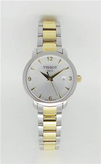 Tissot Swiss Made T-Classic Everytime 2 Tone Gold Plated Ladies' Watch T0572102203700 - Diligence1International
