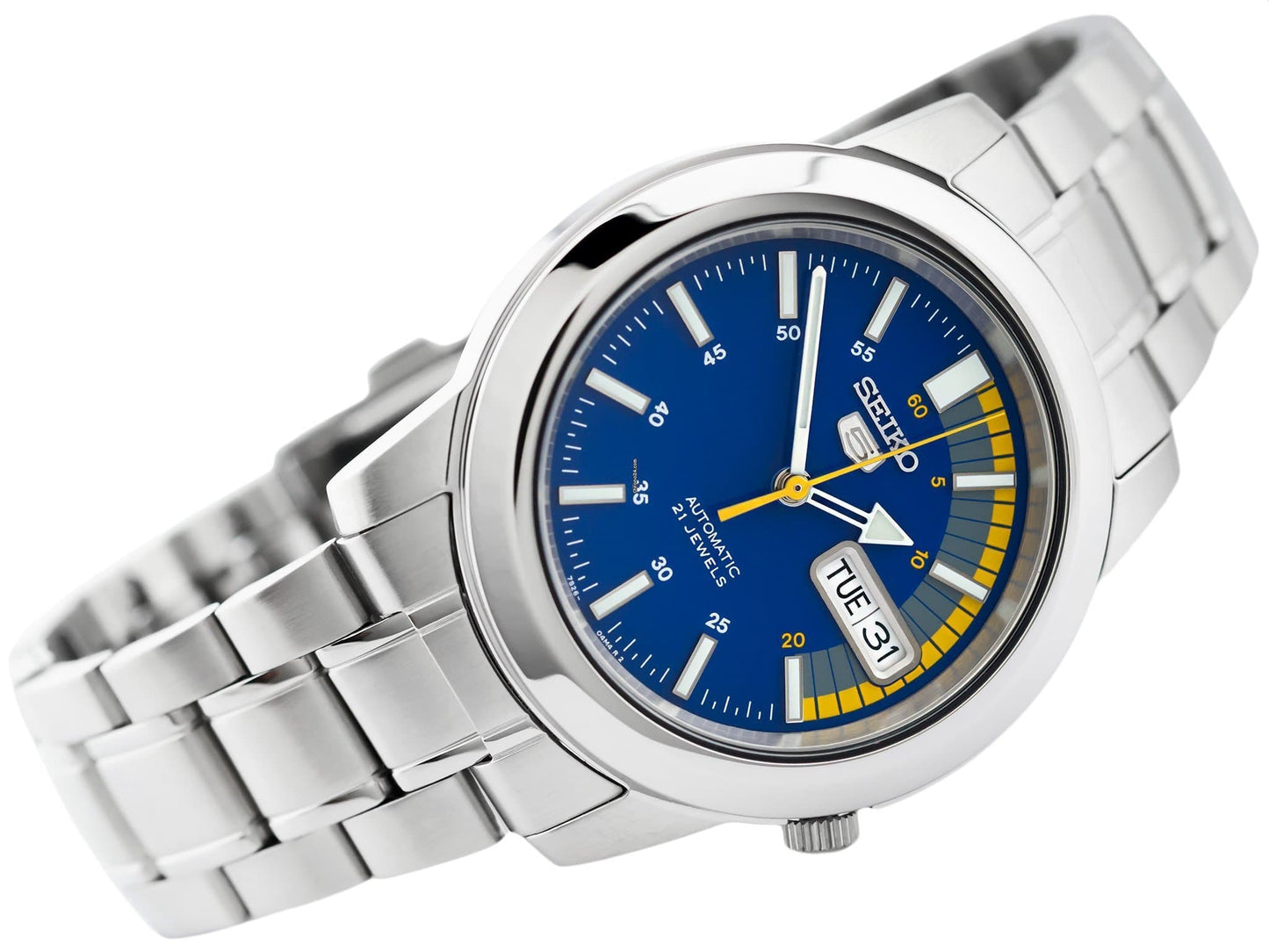 Seiko 5 Classic Men's Size Blue Dial Stainless Steel Strap Watch SNKK27K1 - Diligence1International