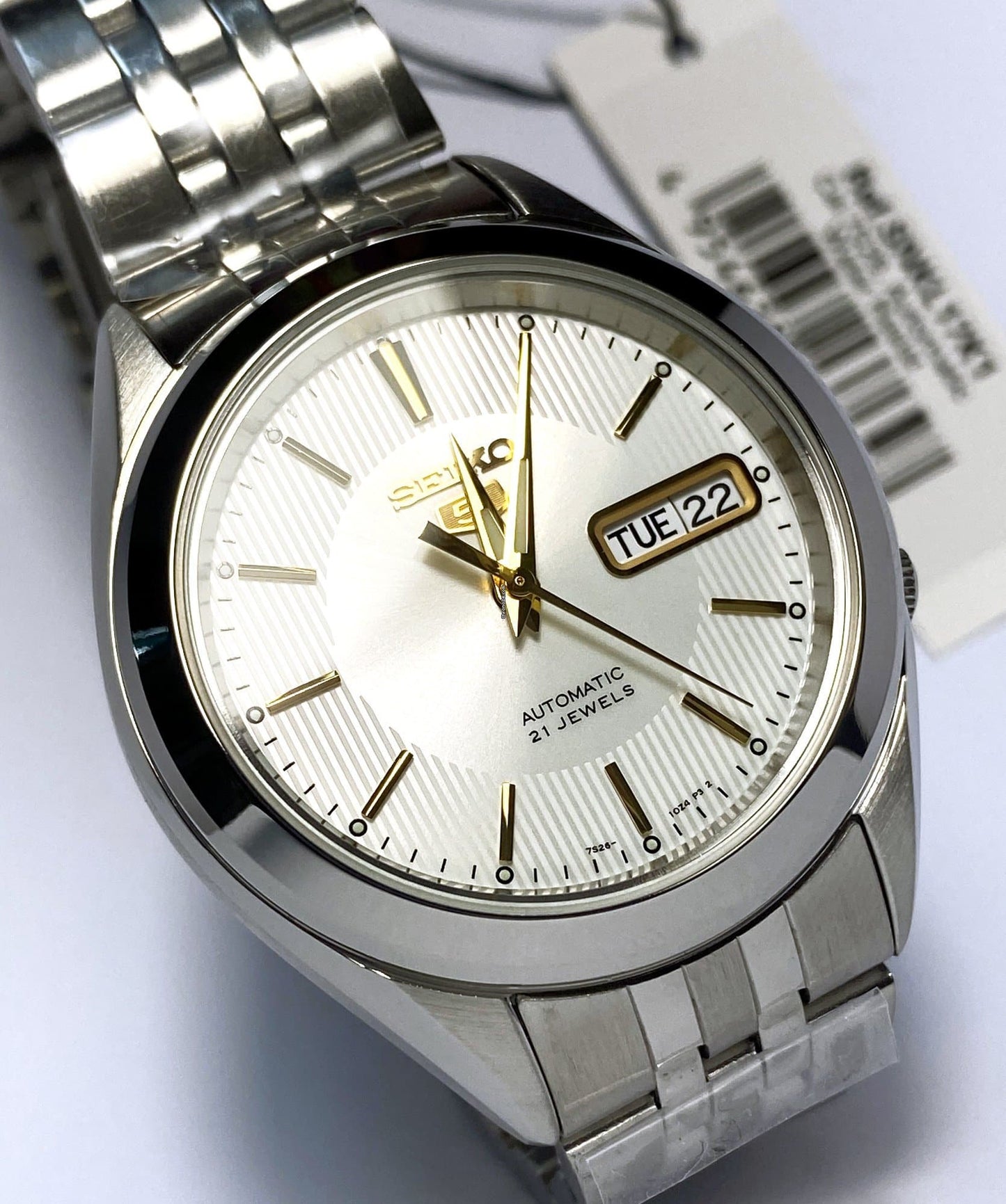 Seiko 5 Classic Men's Size Silver Dial Stainless Steel Strap Watch SNKL17K1 - Diligence1International