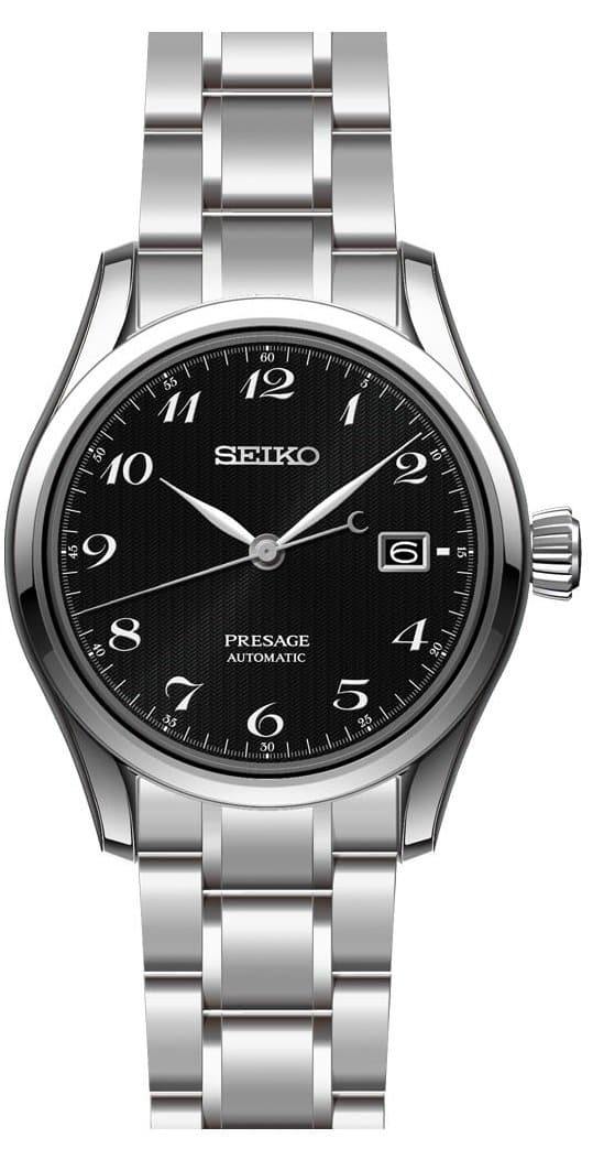 Seiko JAPAN Made Presage Karesansui Black Men's Stainless Steel Watch SPB065J1 - Diligence1International
