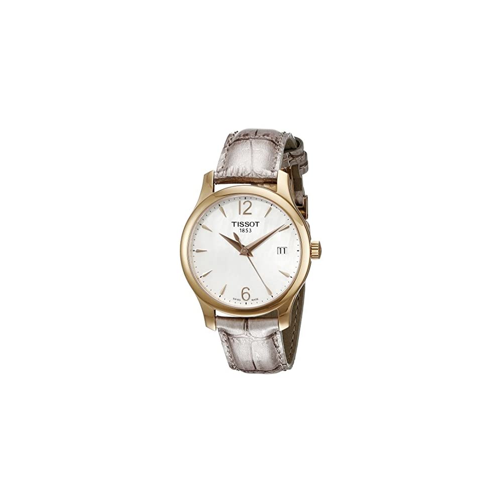 Tissot Swiss Made T-Trend Tradition Ladies' MOP Leather Strap Watch T0632103711700 - Diligence1International