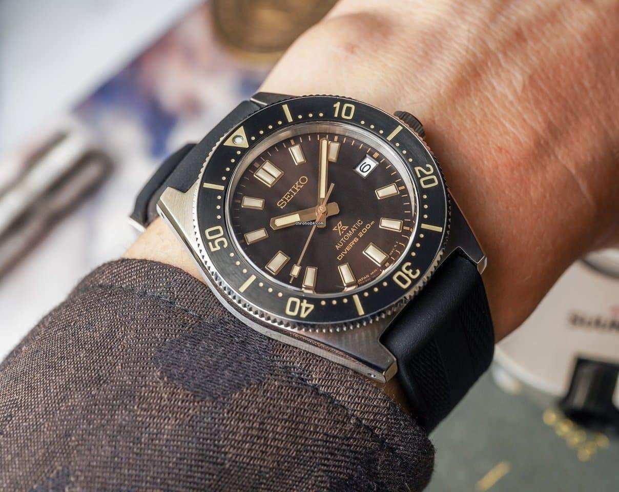 Seiko Japan Made 62MAS Prospex Diver's Brown Dial Men's Rubber Strap Watch SPB147J1 - Diligence1International