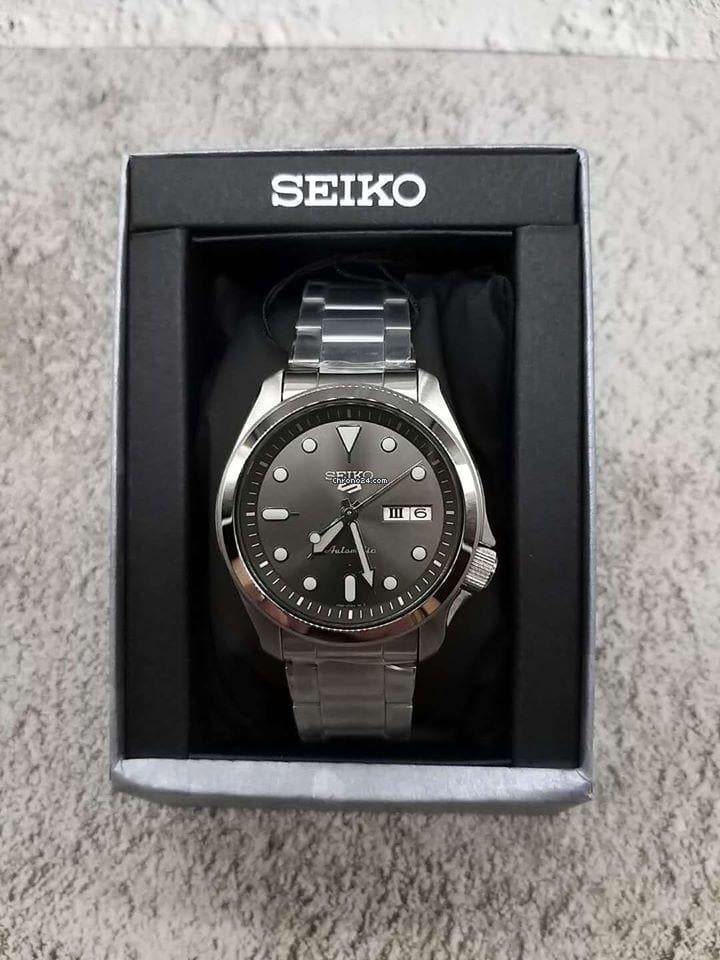 NEW Seiko 5 Sports 100M Automatic Men's Watch Rhodium Grey Dial SRPE51K1 - Diligence1International