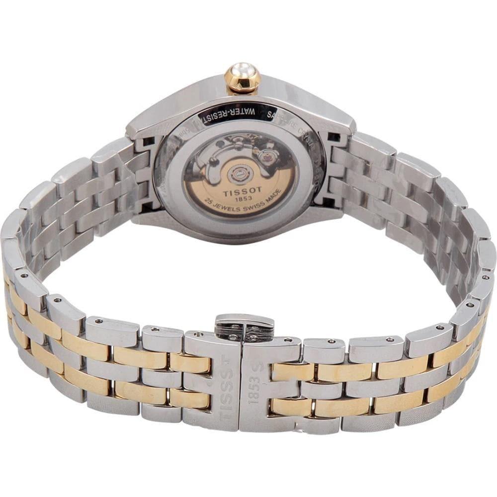Tissot Swiss Made T-One 2 Tone Gold Plated Ladies' Automatic Watch T038.007.22.037.00 - Diligence1International