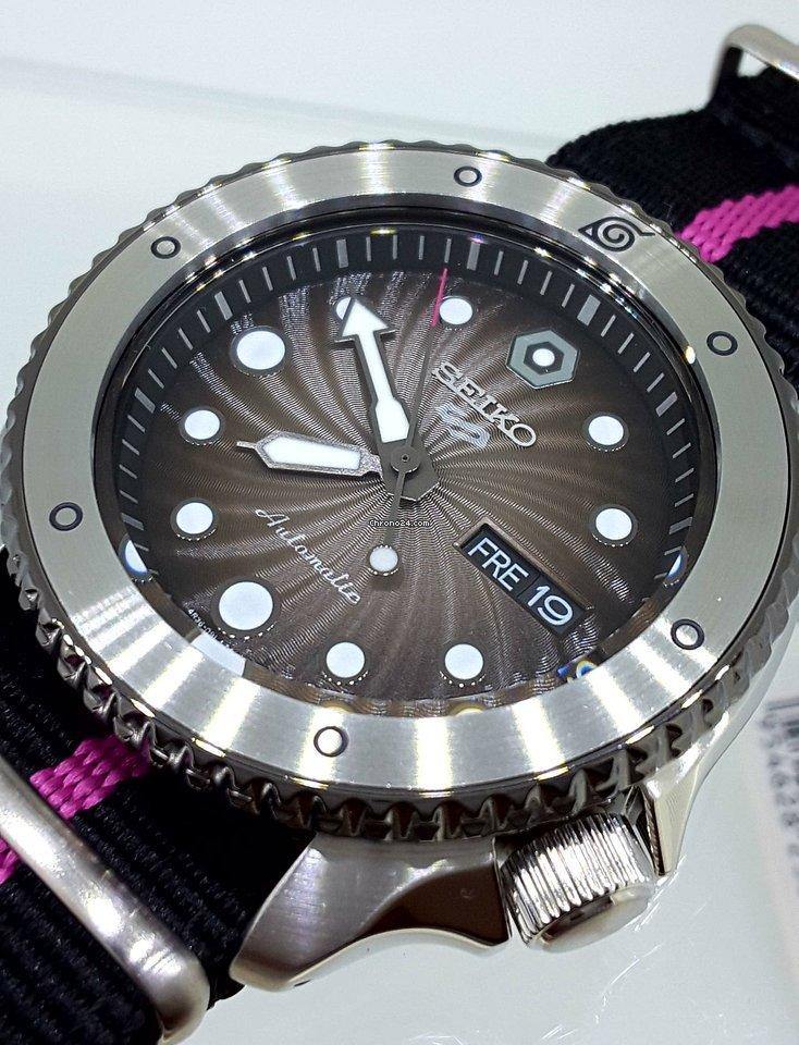 Seiko 5 Sports 100M Naruto LE Boruto Automatic Men's Watch Black Dial Nylon Strap SRPF65K1 - Diligence1International