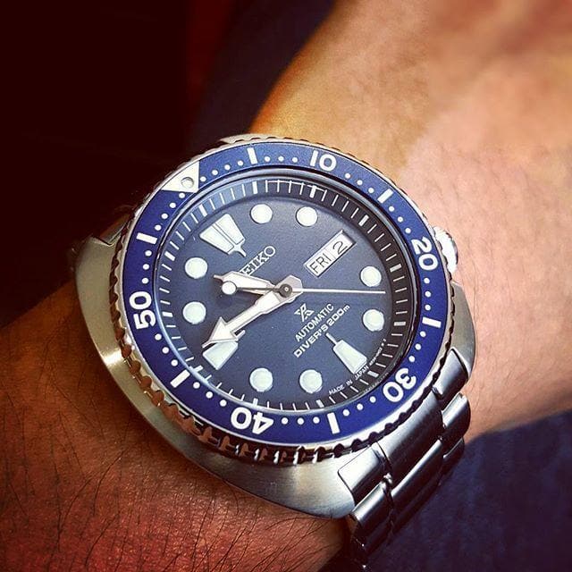 Seiko JAPAN Made Blue Turtle Prospex Diver's Men's Stainless Steel Strap Watch SRP773J1 - Diligence1International