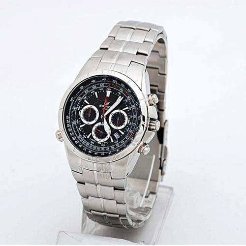 Casio Edifice Aviator Chronograph Black Dial Men's Watch EF-518D-1AVDF - Diligence1International