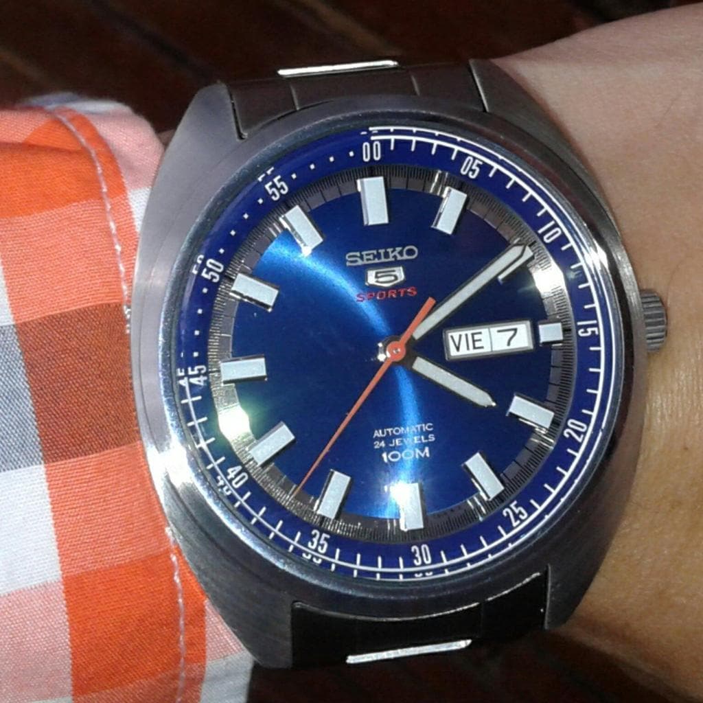 Seiko 5 Sports 100M Blue Helmet Turtle Automatic Men's Stainless Steel Watch SRPB15K1 - Diligence1International