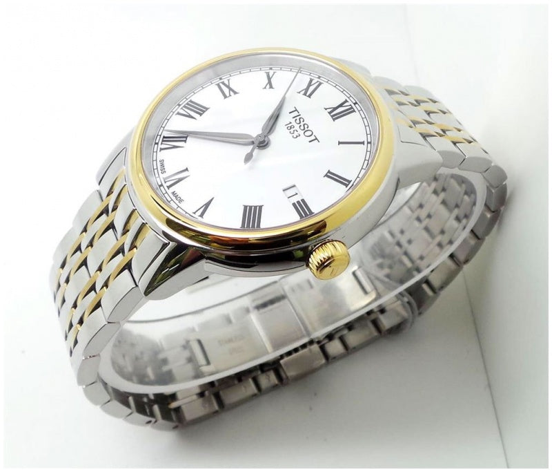 Tissot Swiss Made T-Classic Carson 2 Tone Gold Plated Men's Watch T0854102201300 - Diligence1International