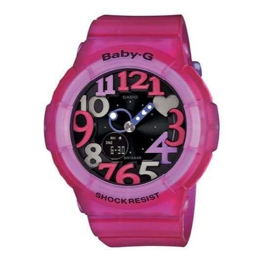 Casio Baby-G Anadigi Fuschia Pink x Black Dial Watch BGA131-4B4DR - Diligence1International