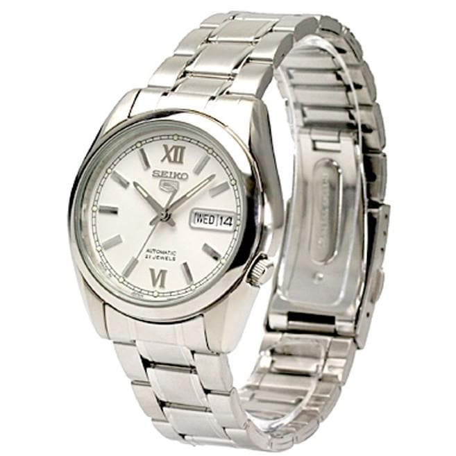Seiko 5 Classic Men's Size Silver Dial Stainless Steel Strap Watch SNKL51K1 - Diligence1International