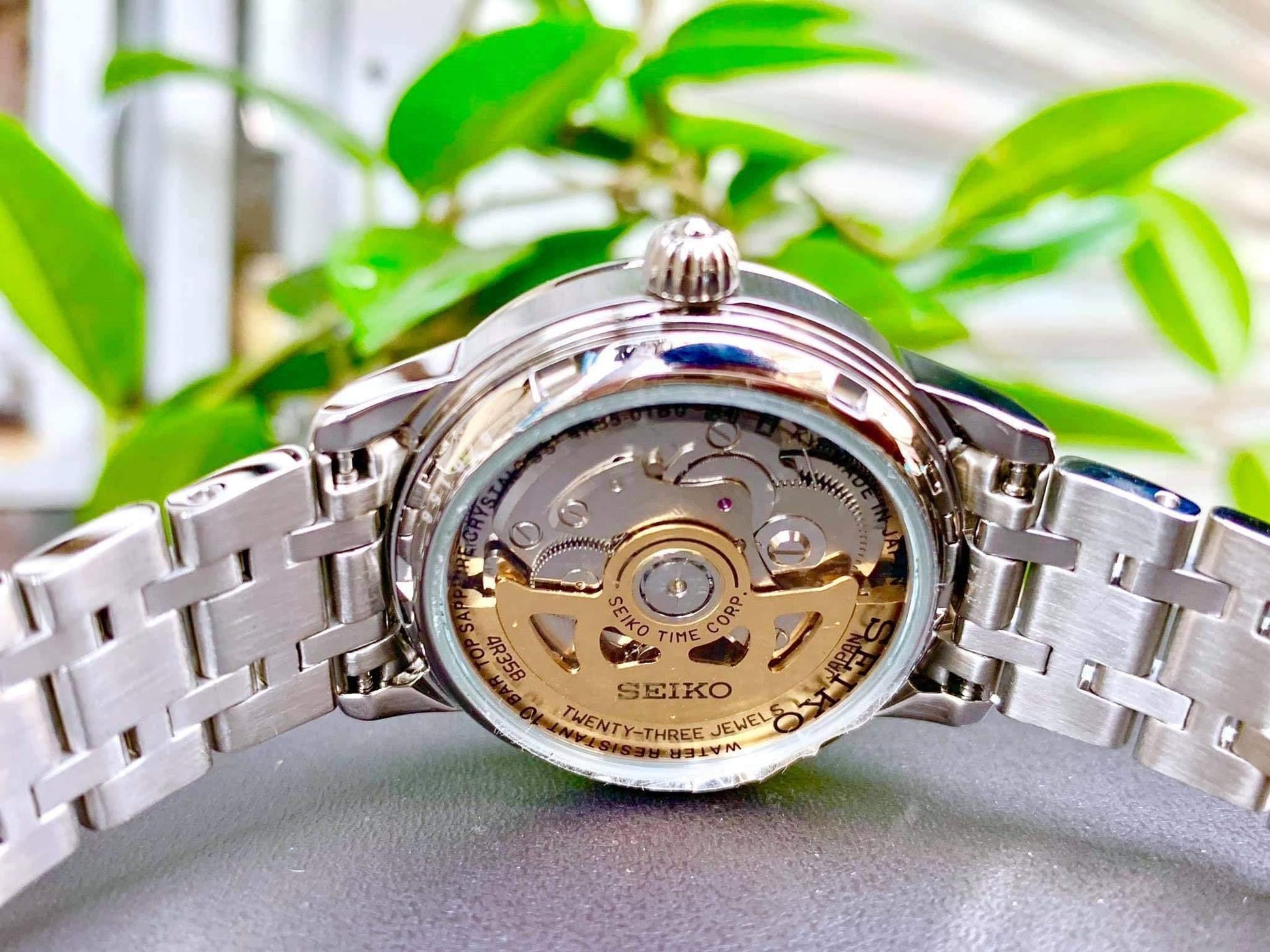 Seiko JAPAN Made Presage Silver Dial Ladies' Stainless Steel Watch SRP857J1 - Diligence1International