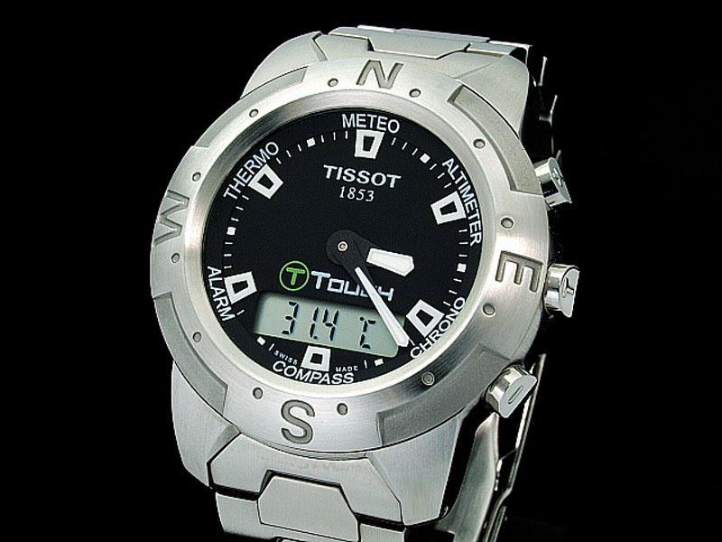 Tissot Swiss Made T-Touch Anadigi Chrono Men's Stainless Steel Watch T33.1.488.51 - Diligence1International