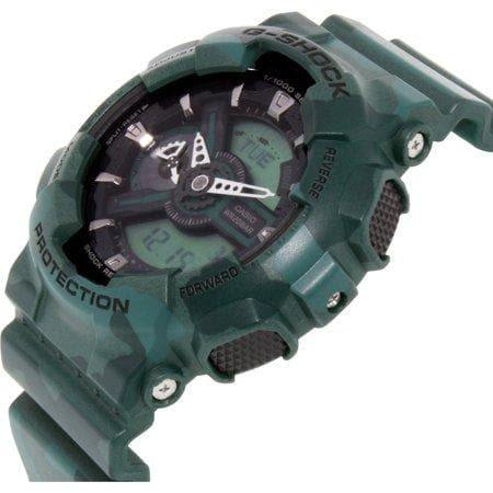 Casio G-Shock GA110 Series Military Green Camo Black Dial Watch GA110CM-3ADR - Diligence1International