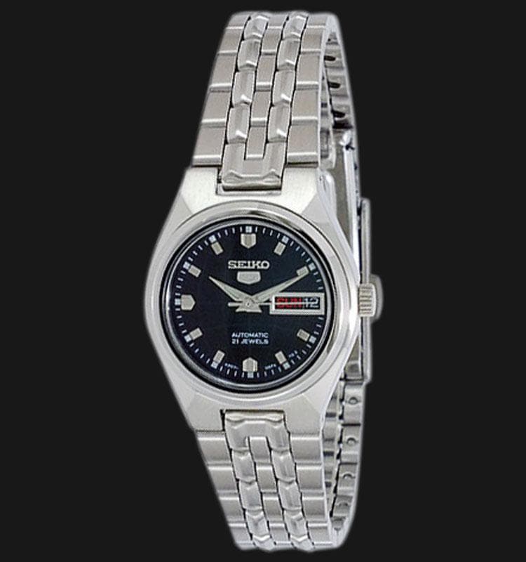 Seiko 5 Classic Ladies Size Black Dial Stainless Steel Strap Watch SYMK43K1 - Diligence1International