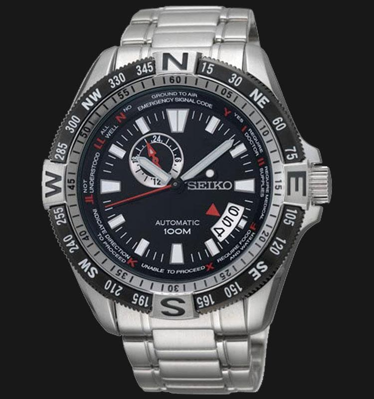 Seiko Superior 100M Men's Black Dial Stainless Steel Strap Watch SSA095K1 - Diligence1International