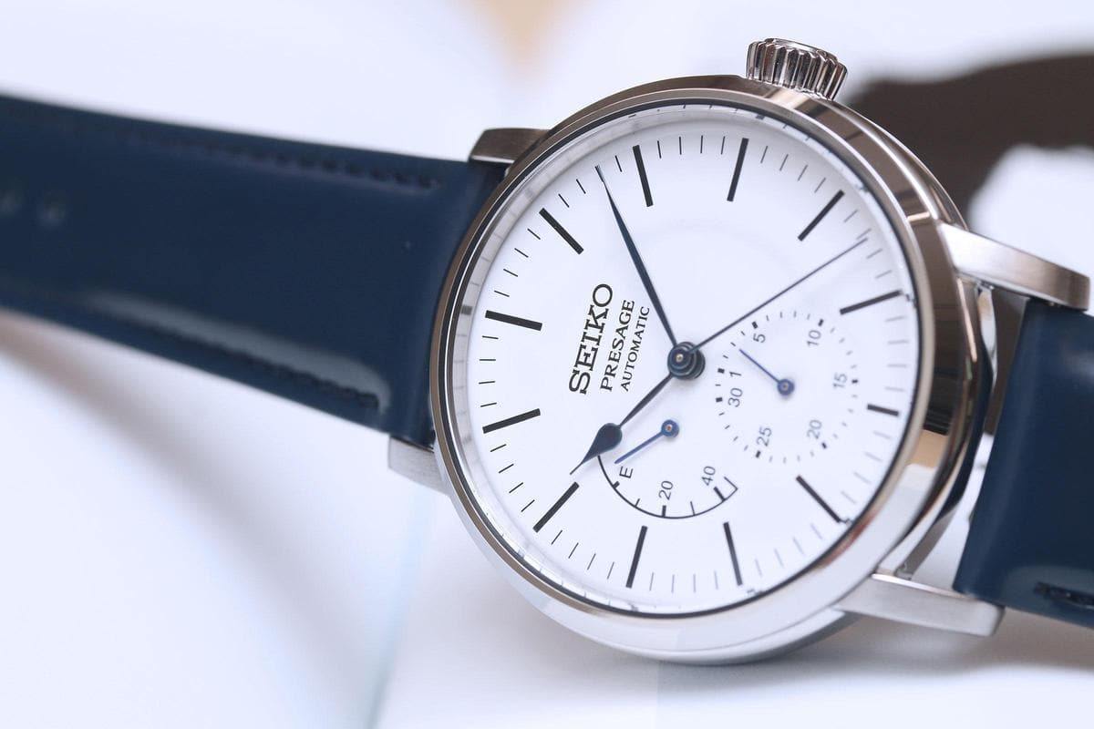 Seiko Presage Mens Watch w/ Pow. Res. Indicator Riki Enamel Collection White SPB161J1 - Diligence1International