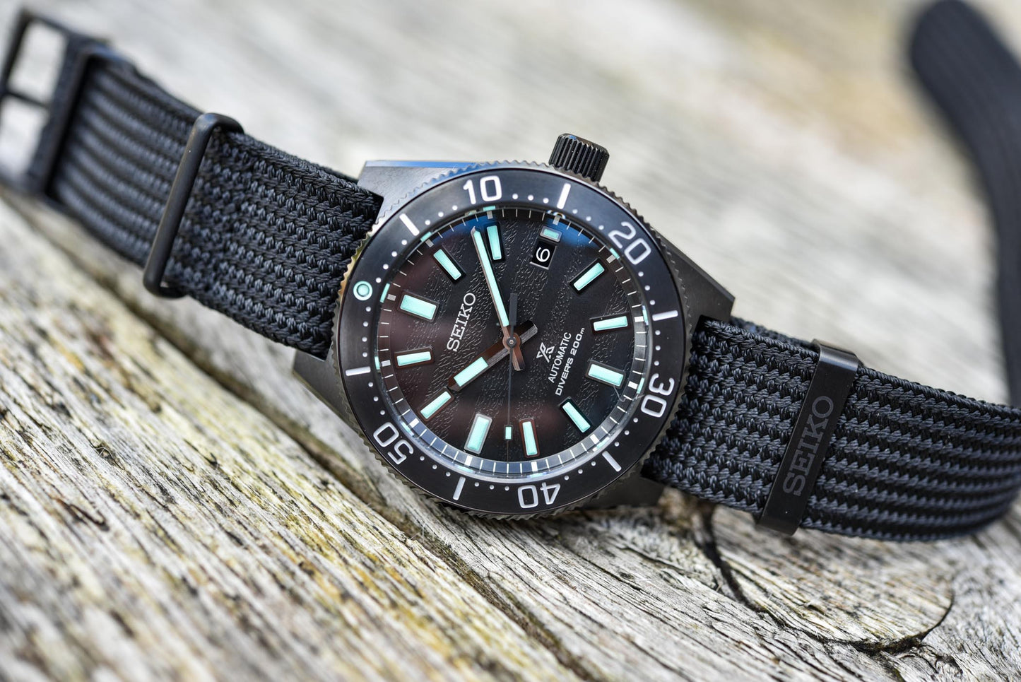 Seiko Prospex Diver's 62MAS Marinemaster Black Series Night LE Men's Seichu Strap Watch SLA067J1