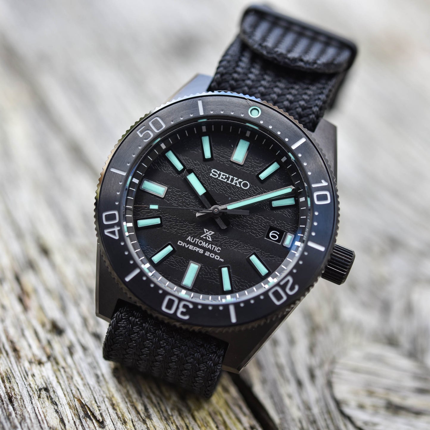 Seiko Prospex Diver's 62MAS Marinemaster Black Series Night LE Men's Seichu Strap Watch SLA067J1