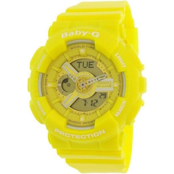Casio Baby-G BA-110 Series Analog-Digital Neon Color Yellow Watch BA110BC-9ADR - Diligence1International