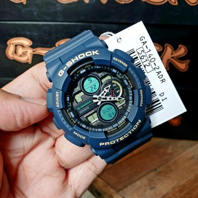 Casio G-Shock Special Color The Green Hornet Anadigi Greenish Blue Watch GA140-2ADR - Diligence1International