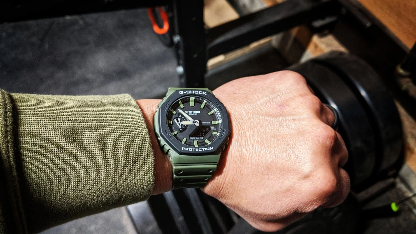 Casio G-Shock Carbon Core Guard Military Green Utility Model AP CasiOak Watch GA2110SU-3ADR - Diligence1International