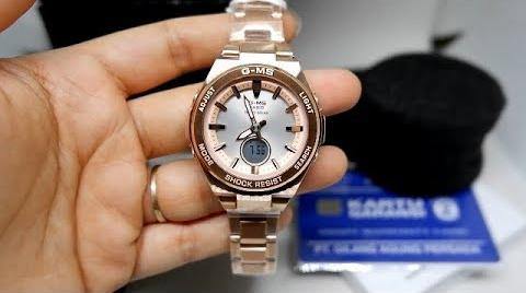 Casio Baby-G G-MS Anadigi Rose Gold Plated Silver Dial Watch MSG-S200DG-4ADR - Diligence1International