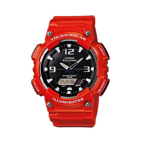 Casio AQ-S810WC-4AVDF Red Solar Powered Watch For Men - Diligence1International