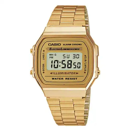 Casio Classic A-168WG Illuminator Retro Digital Gold Watch - Diligence1International