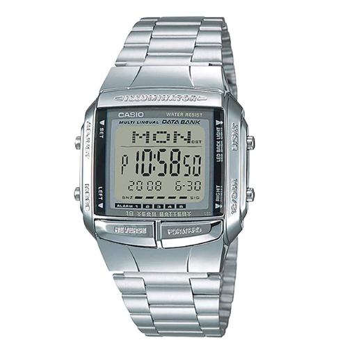 Casio Classic DB-360-1ADF Databank Silver Stainless Steel Watch - Diligence1International