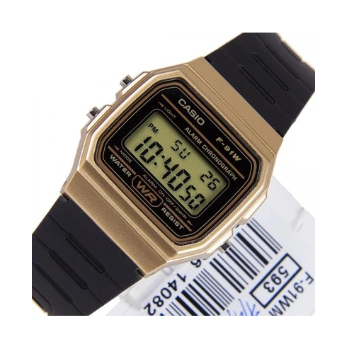 Casio Vintage F-91WM-9A Black Resin Strap Watch For Men and Women - Diligence1International