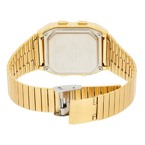 Casio Men's DB380G-1DF Gold Tone Stainles-Steel Quartz Watch with Digital - Diligence1International