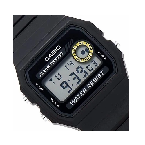 Casio F-94WA-8DG Black Resin Watch for Men and Women - Diligence1International