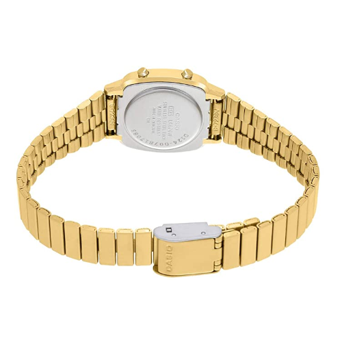 Casio Women's Vintage LA-670WGA-1DF Daily Alarm Digital Gold-tone Watch - Diligence1International