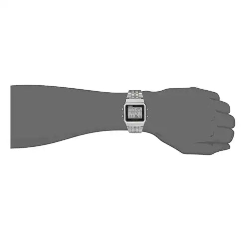 Casio Classic A-500WA World Map Silver Digital Watch - Diligence1International