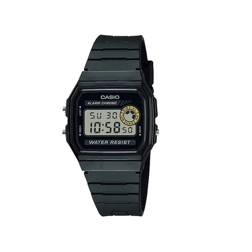 Casio F-94WA-8DG Black Resin Watch for Men and Women - Diligence1International