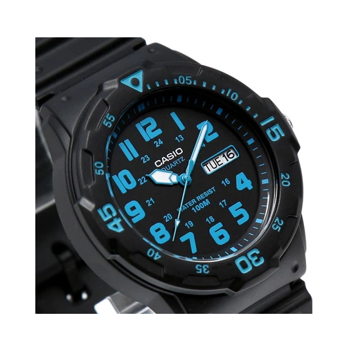 Casio MRW-200H-2BVDF Black Resin Strap Watch For Men - Diligence1International