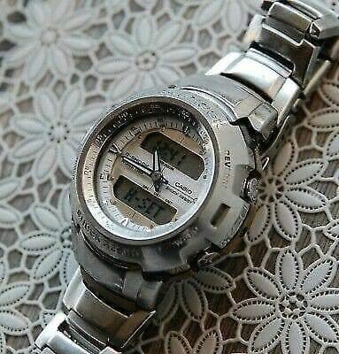 Casio G-Shock Retrograde Cockpit Series Anadigi Blue Hands White Dial Watch - Diligence1International