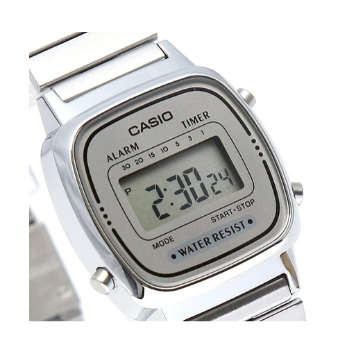 Casio LA-670WA-7DF Silver Stainless Watch for Women - Diligence1International