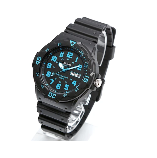 Casio MRW-200H-2BVDF Black Resin Strap Watch For Men - Diligence1International