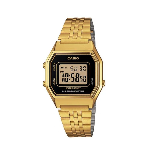 Casio Vintage LA-680WGA-1DF Gold Plated Watch For Women - Diligence1International