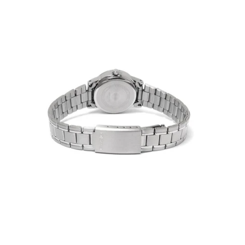 Casio LTP-V002D-7BUDF Silver Stainless Steel Strap Watch for Women - Diligence1International