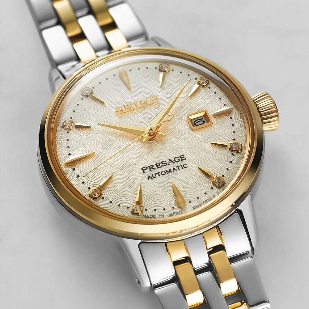 Seiko Japan Made Presage Cocktail Time "White Lady" Ladies' Watch SRE010J1