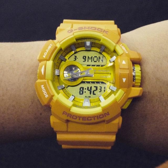 Casio G-Shock Big Case Analog-Digital Yellow Watch GA400A-9A - Diligence1International