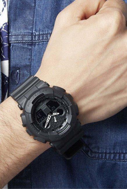 Casio G-Shock Black Stealth Series Anadigi Black Watch GA100-1A1DR - Diligence1International