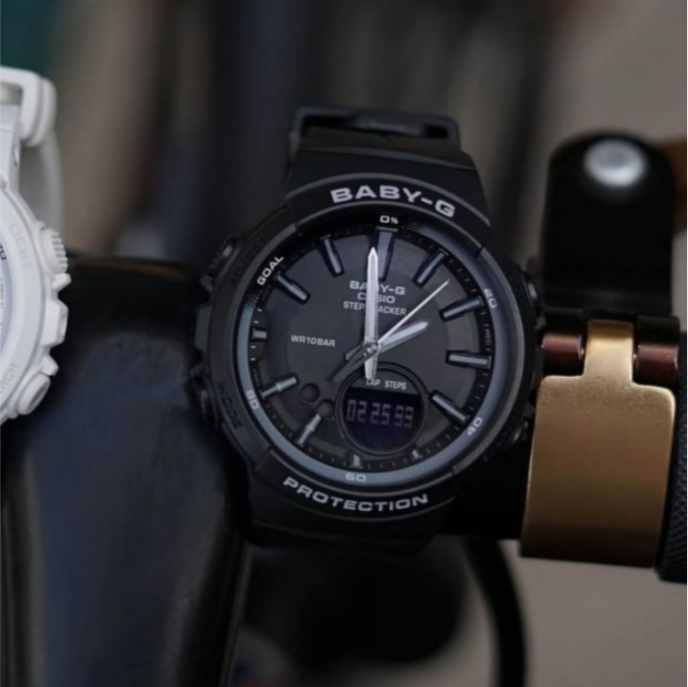 Casio Baby-G BGS Step Tracker Analog-Digital Black Watch BGS100SC-1ADR - Diligence1International