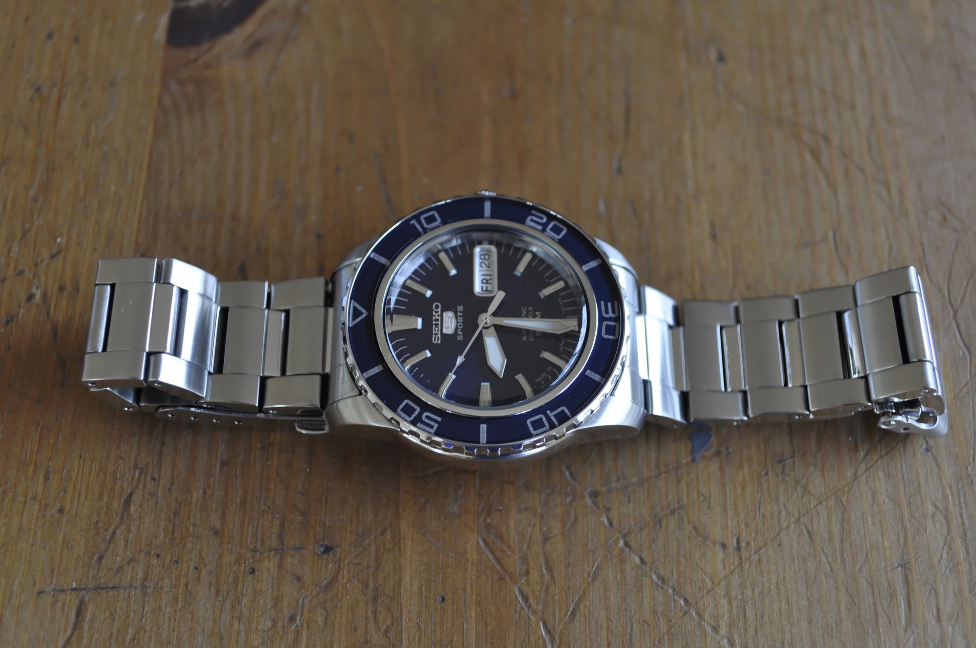 Seiko 5 Sports Japan Made Blue 55 Fathoms Men's Watch SNZH53J1 - Diligence1International